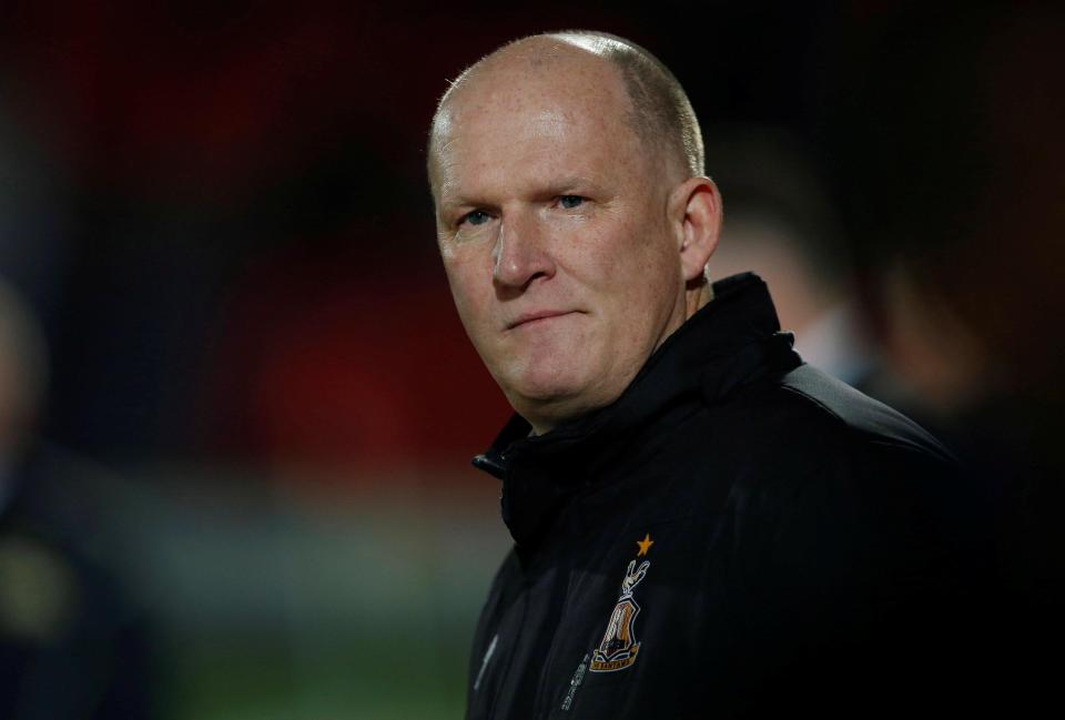 Simon Grayson finally got his first win as Bradford boss