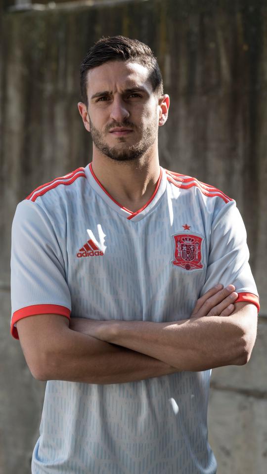  Koke was selected to show off Spain's choice