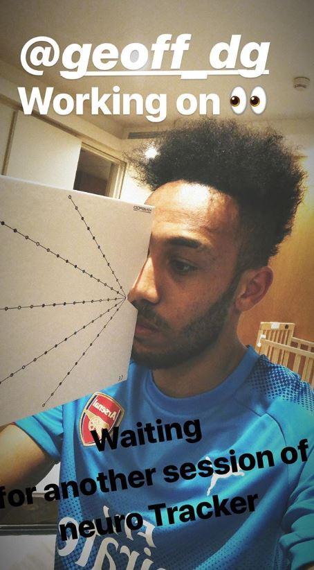  Pierre-Emerick Aubameyang has been working on improving his footballing brain