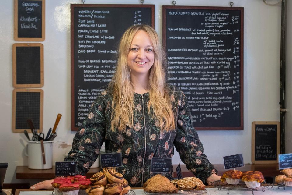  Claire Ptak, owner of Violet Bakery in Hackney, East London, was chosen to make the cake for the wedding in May of Prince Harry and Meghan Markle