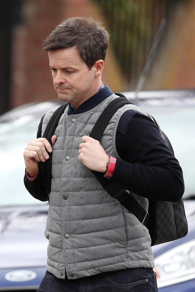  Declan Donnelly looked downcast as he was pictured for the first time since Ant's arrest and return to rehab