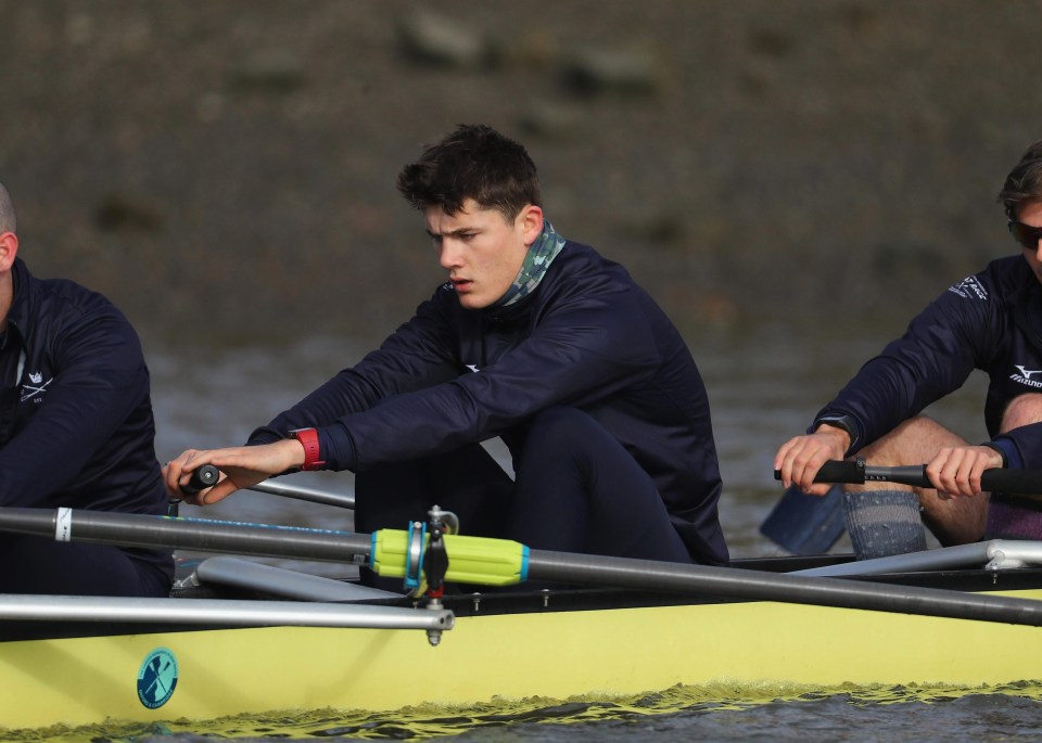 From race row to Boat Race… Benedict Aldous, 20, was banned from college socials for his Ku Klux Klan fancy-dress