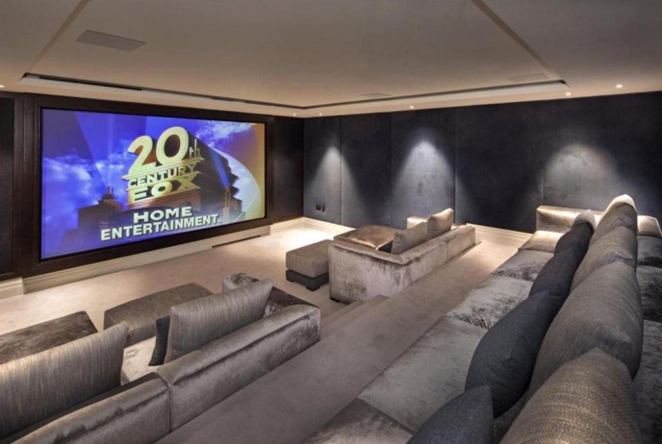  Pierre-Emerick Aubameyang's new mansion comes equipped with a home cinema