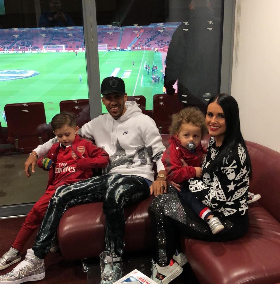  Pierre-Emerick Aubameyang and Alysha Behague have two children together