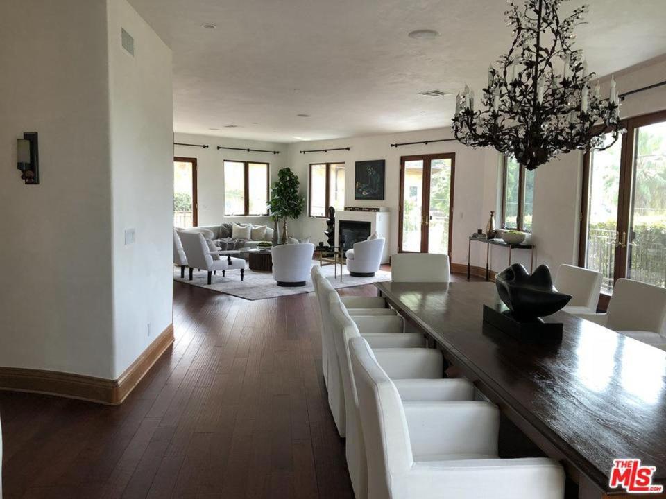  The sprawling mansion has an open plan living room