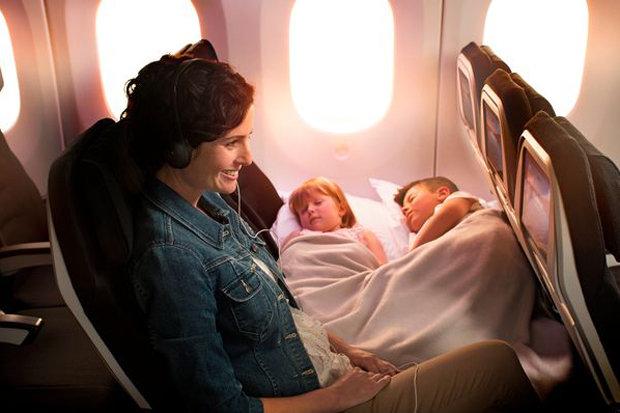  Two children can now sleep next to each other on economy - even when the plane's seat belt signs are on