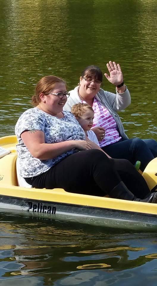  At one stage Jill was so heavy she began to sink a pedalo while on a trip for her son's birthday