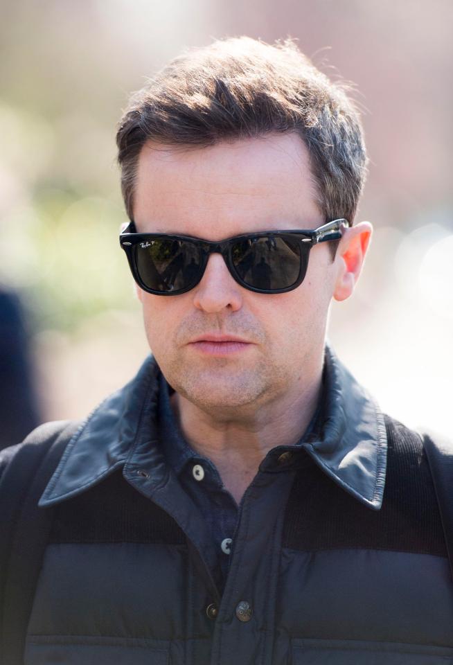  Declan Donnelly looked miserable as he left his home in London today