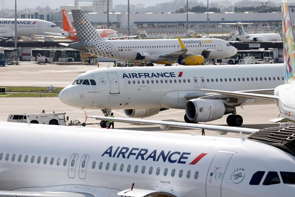  25 per cent of Air France flights have been cancelled today due to French strikes