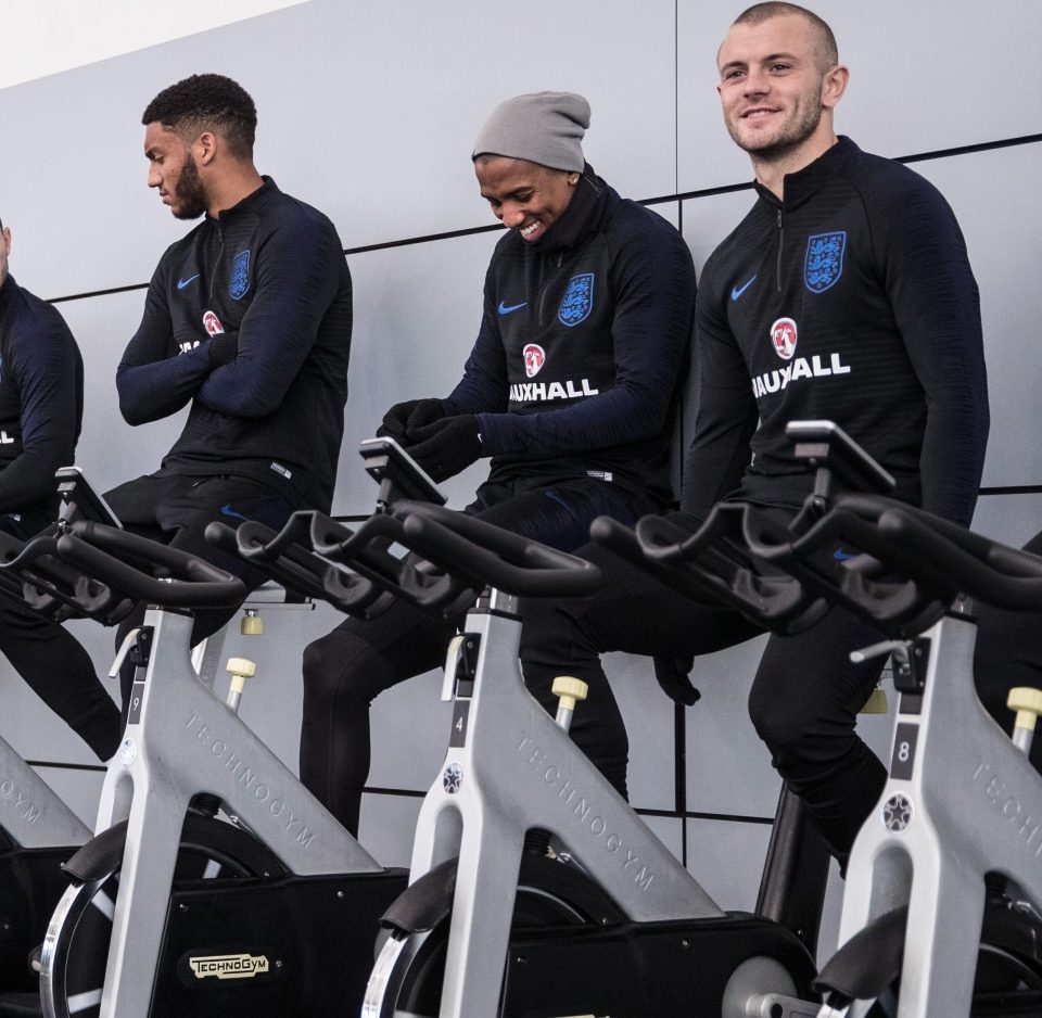  Jack Wilshere (right) recalls being sat on an exercise bike when Wenger approached him