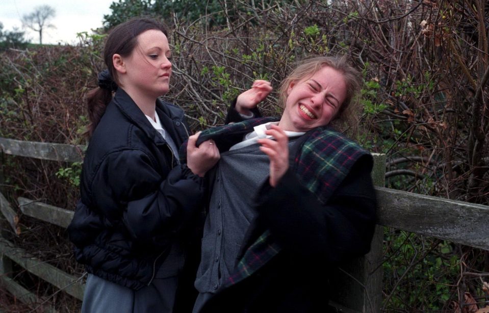  Sally Walsh, left, starring as Emmerdale's Lyn Hutchinson in 1997