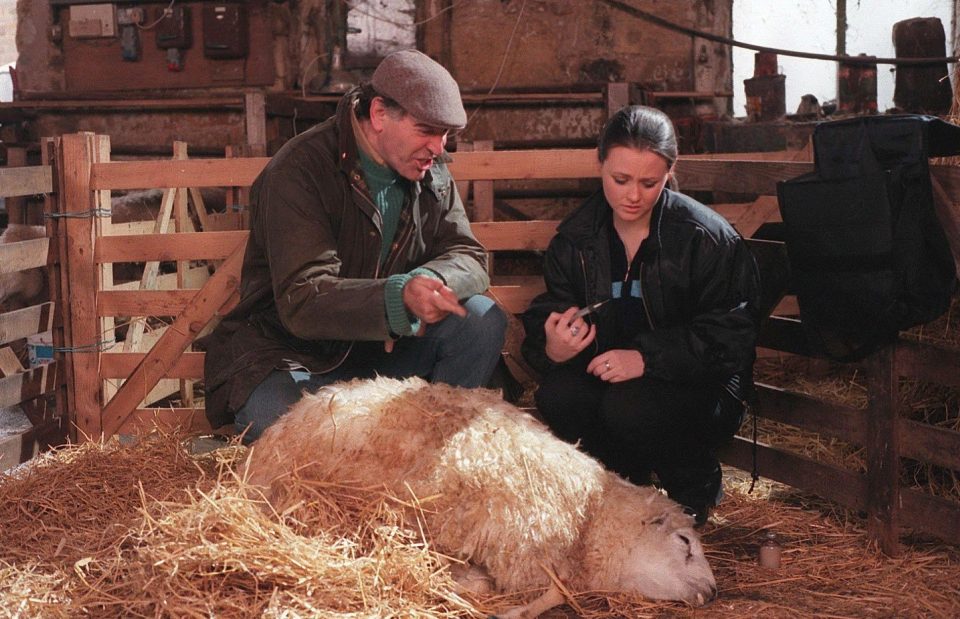  She was dragged onto the farm to work with Jack Sugden (Clive Hornby) in 1999