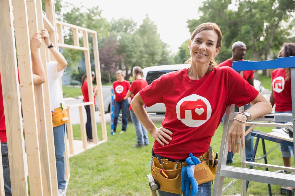 You can build self-esteem by volunteering for a charity or cause