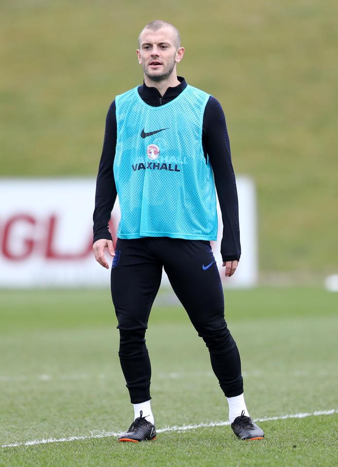  Jack Wilshere was looking to win his first cap under Gareth Southgate but was forced home with another medical issue