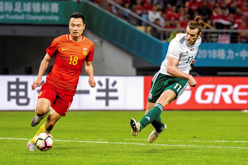  Gareth Bale was in lethal form against China in the semi-final and sealed his hat-trick before coming off in the 63rd minute