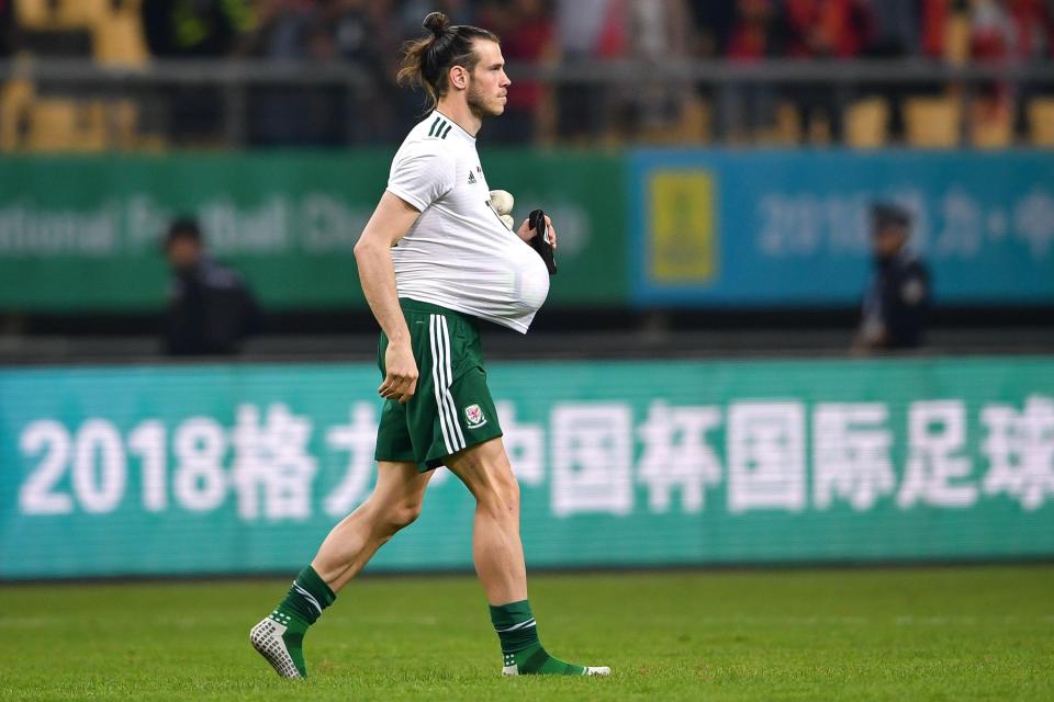  Gareth Bale helped himself to a hat-trick in a 6-0 win over China