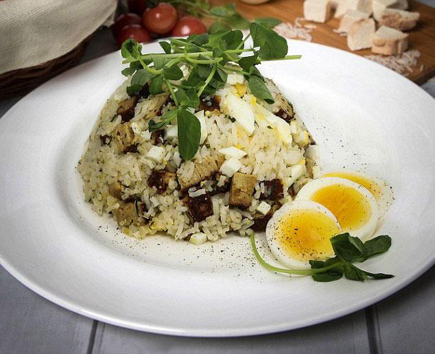 Smoked tofu kitchiri is an Indian dish that’s served up at the Stonecroft Country Guest House in Derbyshire