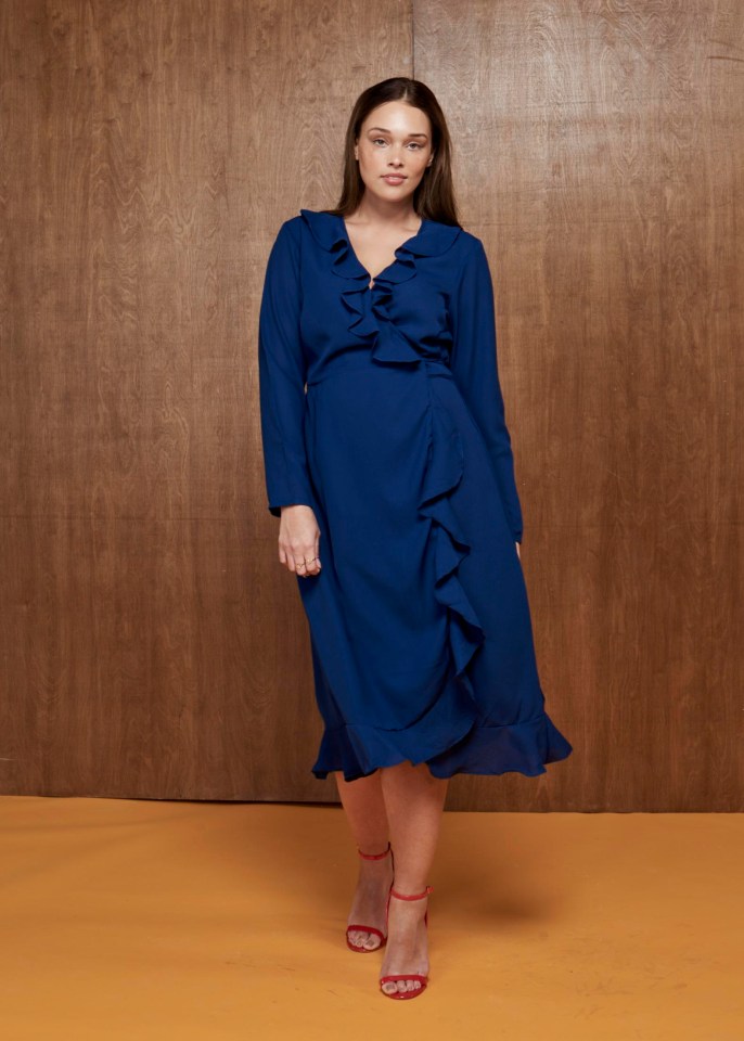 Tip: a wrap dress is one of the most flattering shapes, accentuating curves while nipping in the waist