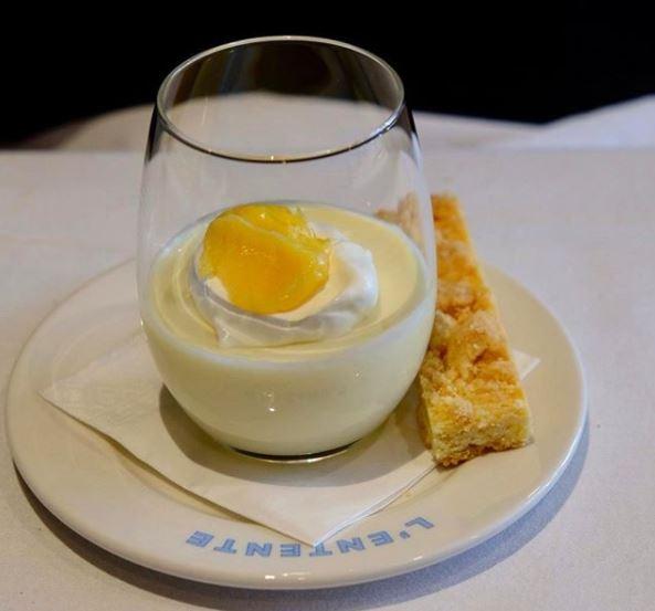  The restaurant has classics like lemon posset on the menu