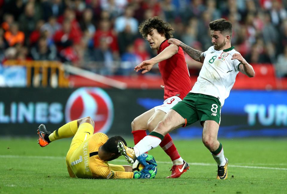  Arsenal scouted Caglar Soyuncu during Turkey's win over Ireland