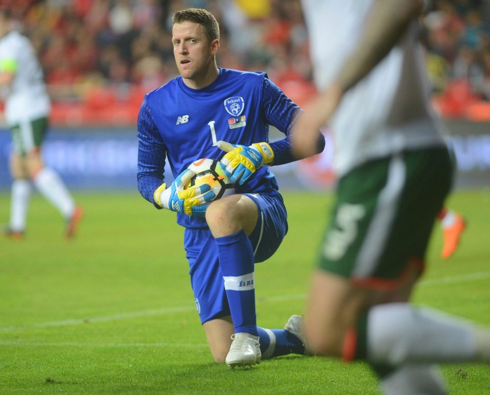 Colin Doyle played for Bradford today less than 24 hours after starting for Ireland in Turkey