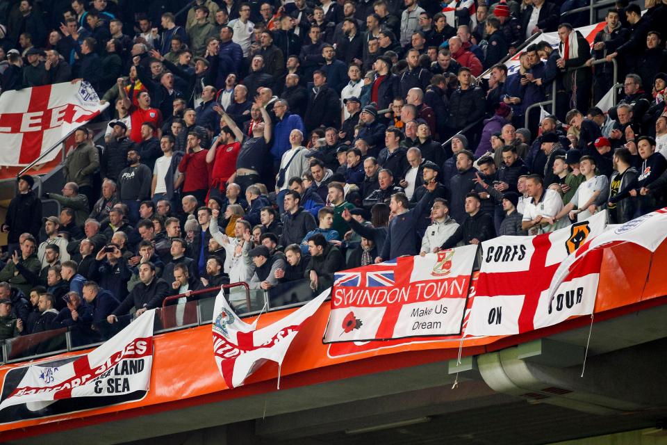  Some England fans once again let themselves down in Holland