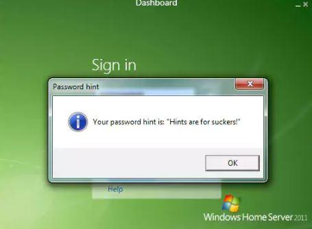  The struggle is real when you forget your computer password, especially if your hint is this cryptic