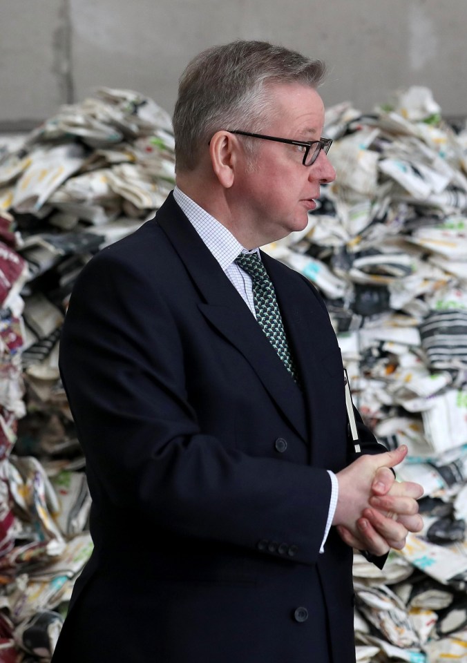 Michael Gove wants us to do better at recycling the 13billion plastic bottles we use each year