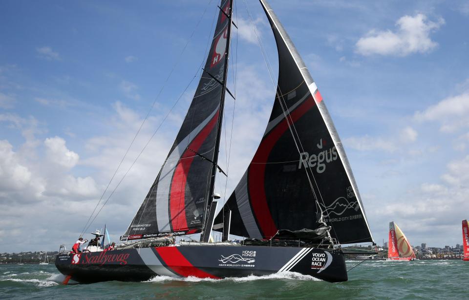  John was taking part in his first Volvo Ocean Race on the 65ft SHK/Scallywag team yacht