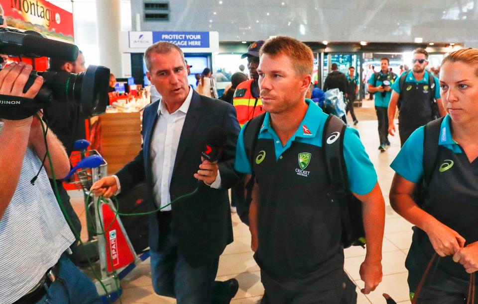  Australian vice captain David Warner is part of the 'leadership group' Steve Smith mentioned at his press conference