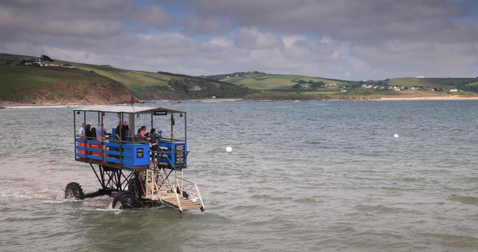  The Pilchard Inn is is open to non-residents who either walk over from Bigbury-on-Sea or jump on the sea tractor for £2 each