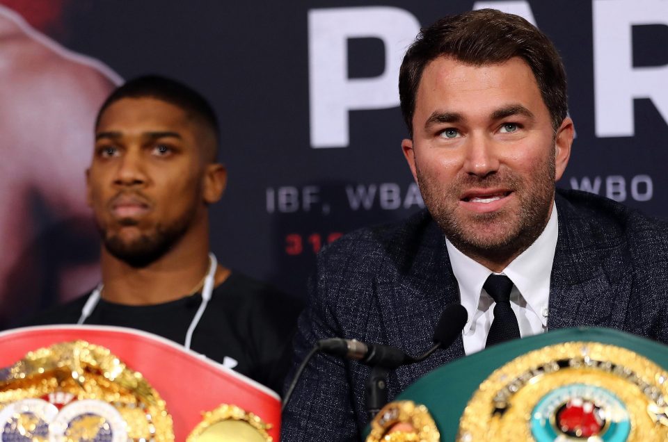  Eddie Hearn has guided Anthony Joshua to the summit of heavyweight boxing - and AJ wants him to help Tyson Fury too