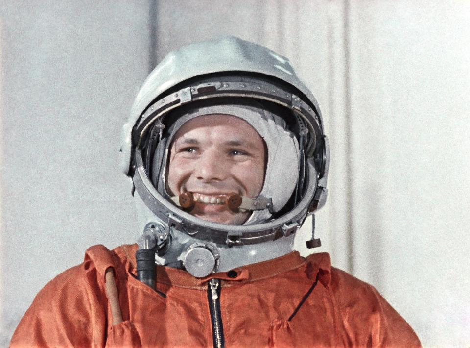  Astronaut Yuri Gagarin, pictured, was the first man to journey into space in 1961