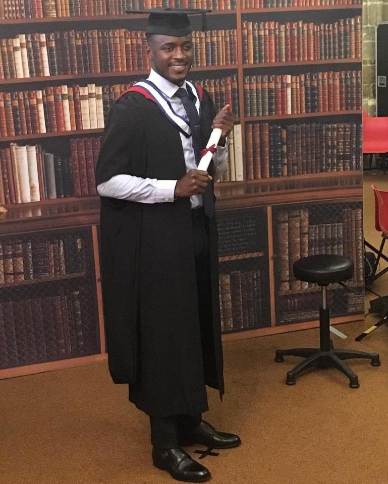  He gained a Masters in 2015 and was due to coach a football session this week