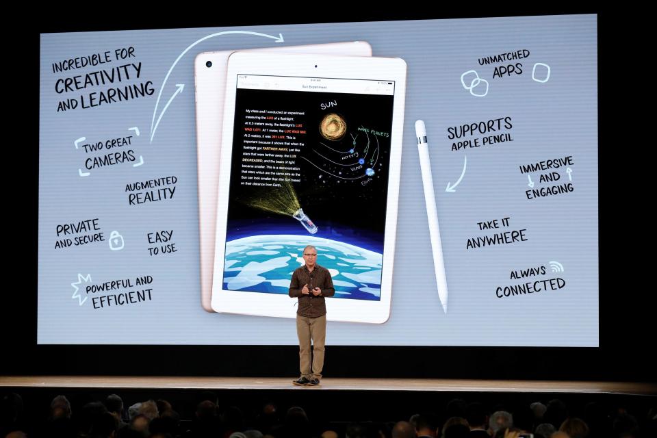  Apple will sell the new iPad for £319 in the UK which has a range of features and extras such as a stylus