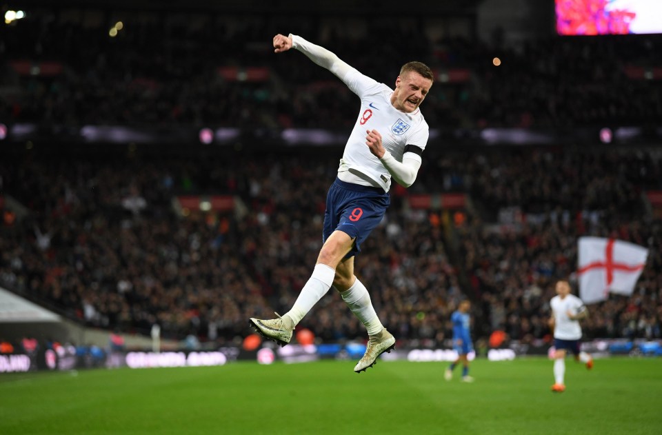 Jamie Vardy had given England the lead with a fine strike