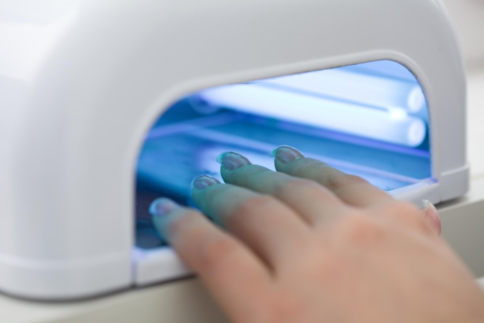 The lamps are used to harden gel polish, but emit similar light to cancerous UV tanning beds