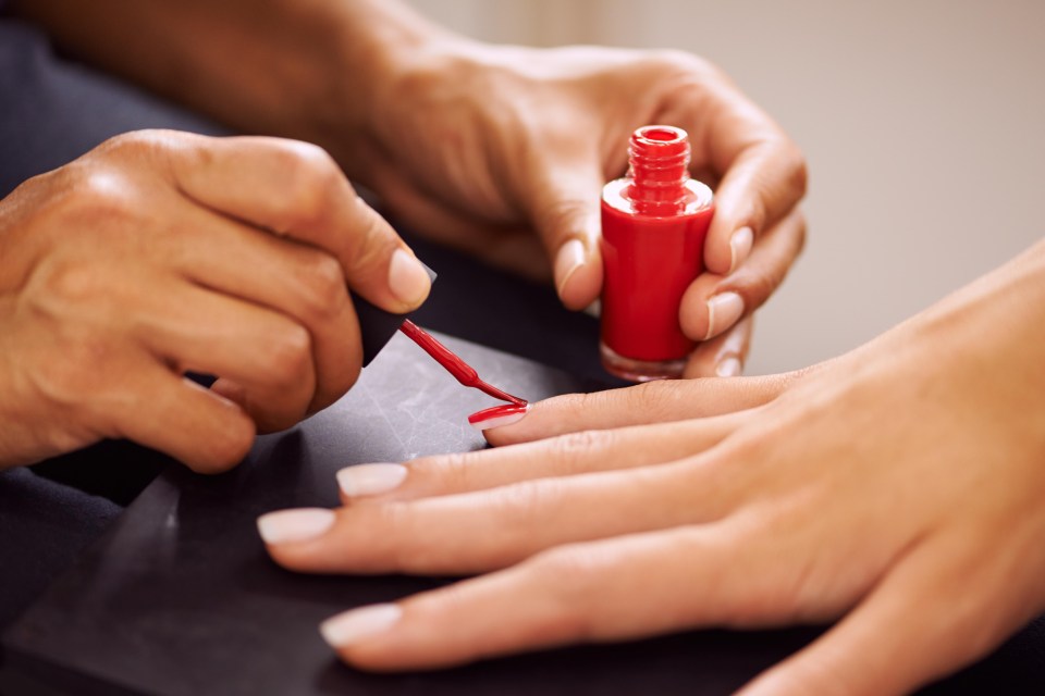 Women are being urged to wear sunscreen or fingerless gloves to the salon to protect their skin from the UV light