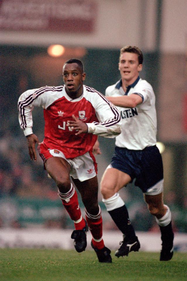  With Spurs, Gudni Bergsson played in the North London derby