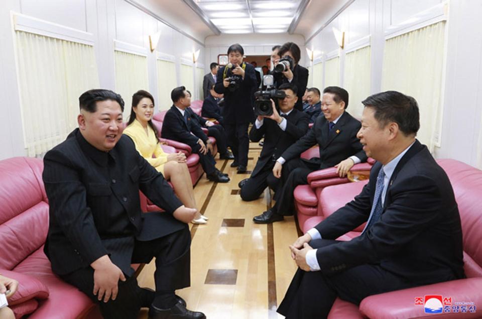  The North Korean leader is said to have travelled to Beijing on board the train