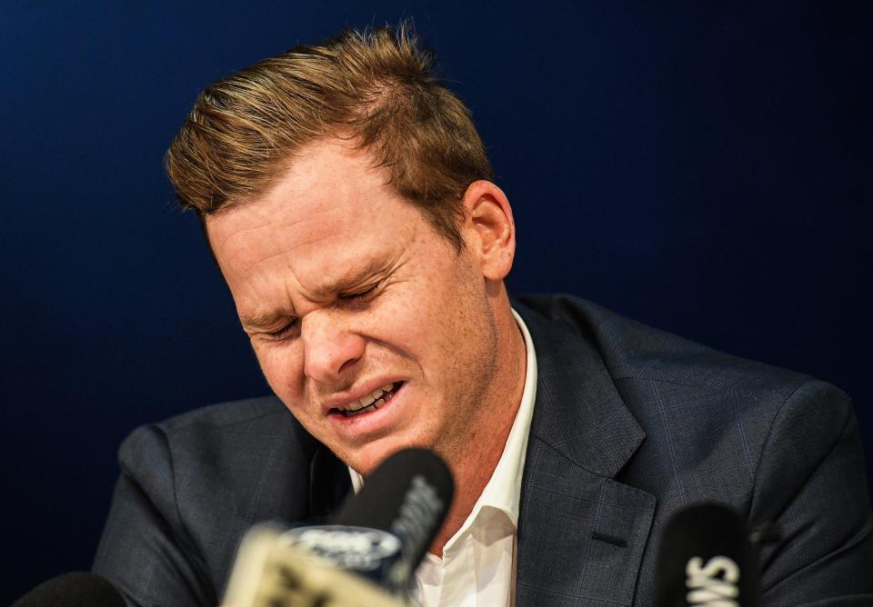  Steve Smith broke down in tears as he apologised for Australian cricket's cheat storm