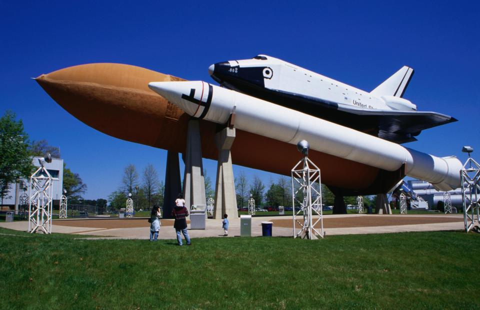  The US space and rocket centre in Huntsville, Alabama where you can experience a ride in a G4 simulator