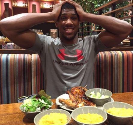  Joshua's team reckon his diet is has little to do with him coming into the fight lighter than when he faced Carlos Takam