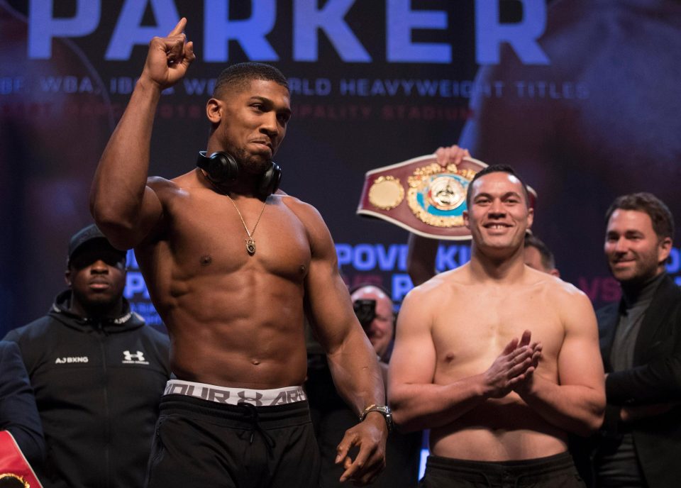  Joshua believes Parker will become his 21st straight pro opponent to fall by KO on Saturday night