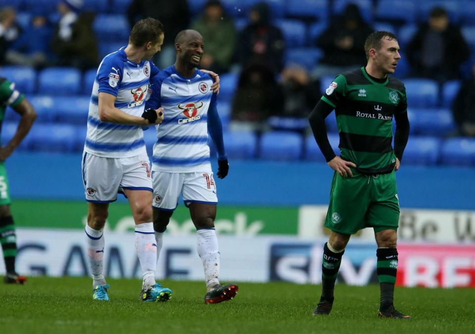  Sone Aluko scored what proved to be the winner for Reading against QPR