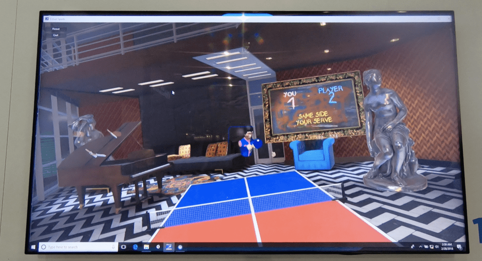  Virtual table tennis can get just as competitive as the real thing