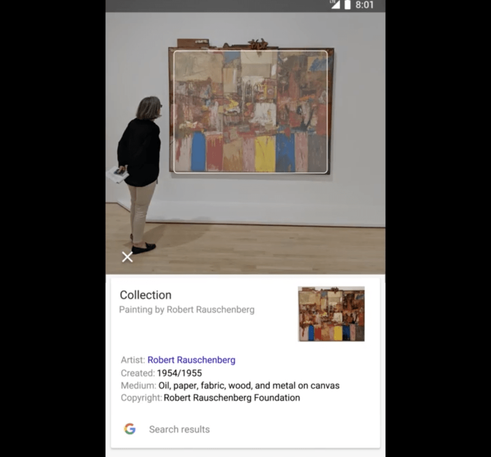  If you've snapped some cool art, Google Lens is a great way to find out the details later