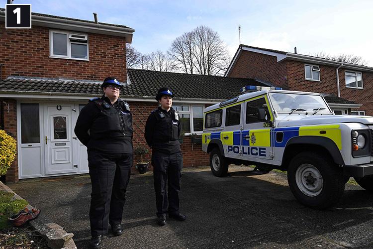 1pm - Sergei and daughter Yulia leave home in Christie Miller Rd for mile-and-a-half walk to Salisbury city centre