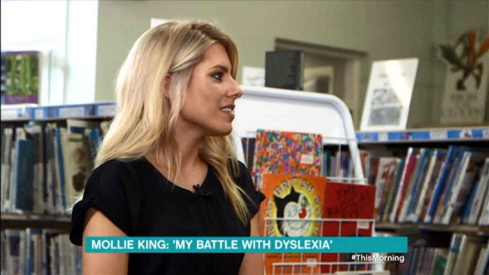  Fans praised Mollie for talking about dyslexia on the TV