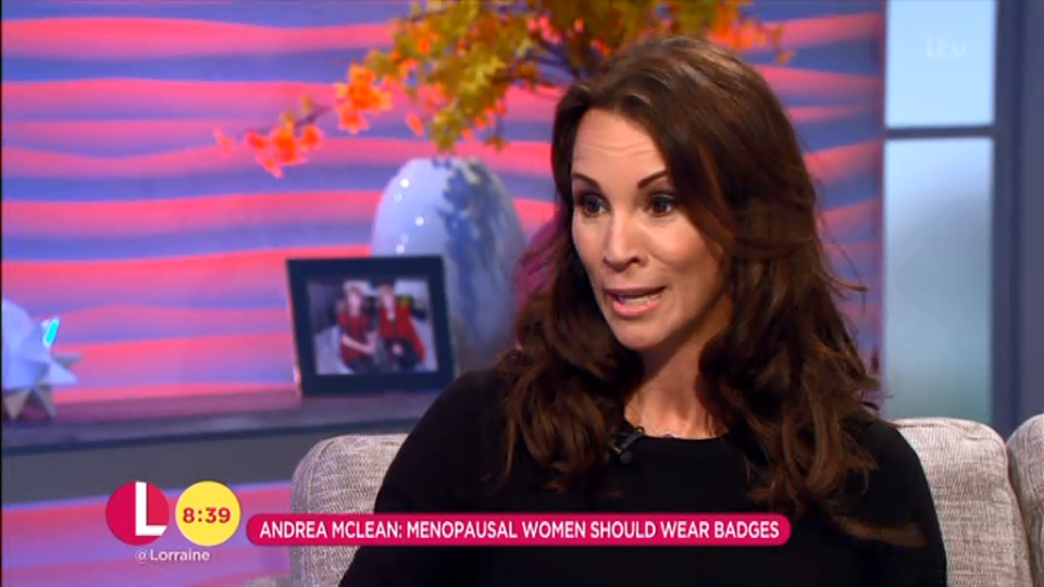  Andrea McLean revealed she got pregnant when she was going through the menopause